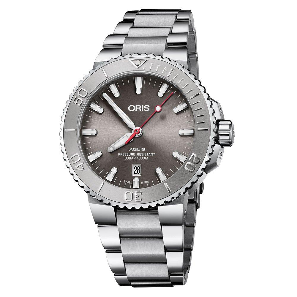 Oris Aquis Date Relief 43.5mm Automatic Men s Watch 01 733 7730 4153 07 8 24 05PEB 43.5 mm Grey Dial Beaverbrooks
